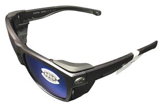 COSTA DEL MAR KING TIDE 6 BLACK PEARL FRAME 580G BLUE MIRROR SUNGLASSES